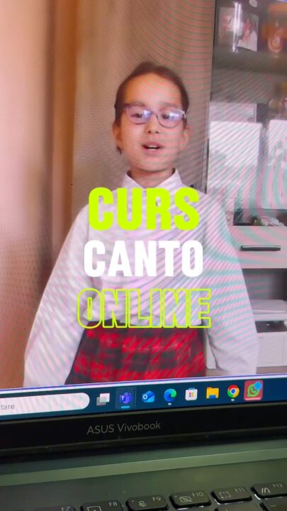 Teodora este o fetita tare draguta din Toplita care face cursul de canto online. ❤️